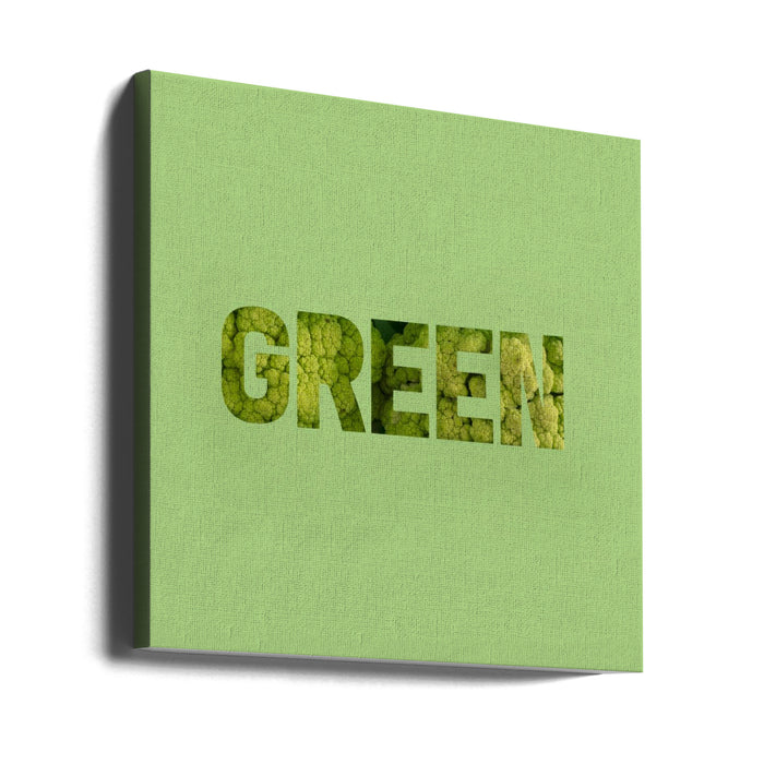 Green Square Canvas Art