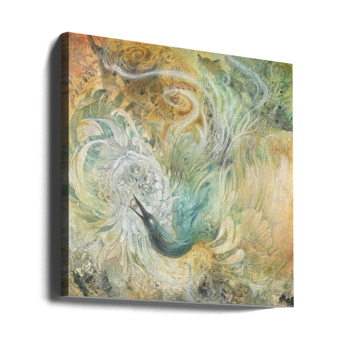 In the Gardens of the Sun Square Canvas Art