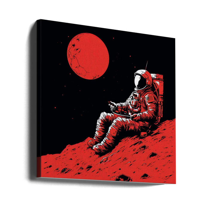 Moon 2 Square Canvas Art Print