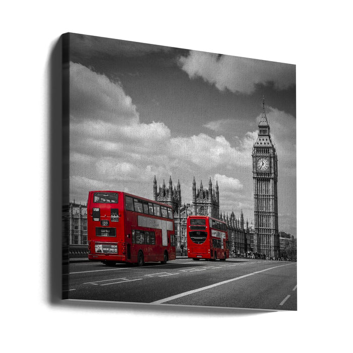 Typical London Square Canvas Art Print