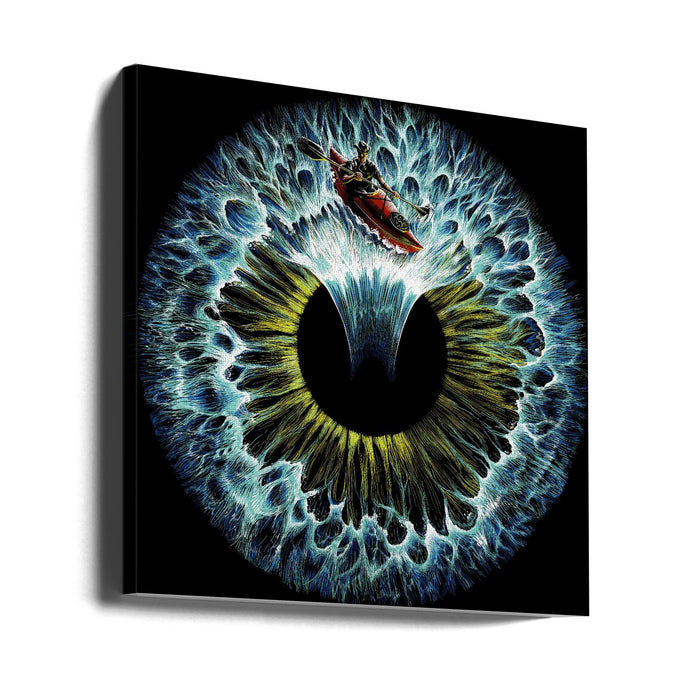 Lost In Your Eye Aquatic Square Canvas Art