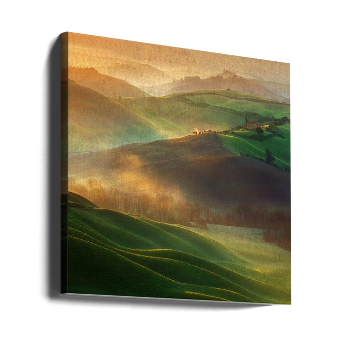 Morning Dreams Square Canvas Art Print