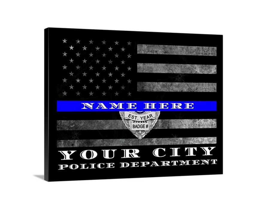 Charlotte-Mecklenburg Police Department Thin blue Line Police Gift