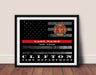 Chicago Fire Department Thin Red Line Flag for firefighter firemen