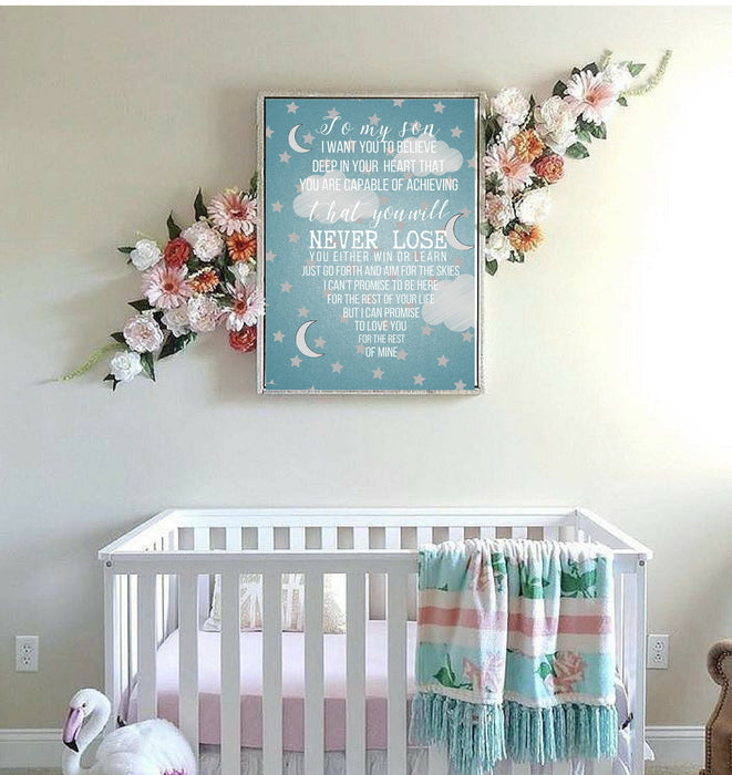 Baby Stat wall art picture frame name art