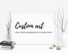 Custom quote art print poster home decor poster quote living room