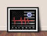 Police officer Thin Blue Line gift picture frame Police academy