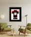 Wisconsin High School Football Jersey Frame Print Senior Night Gift 