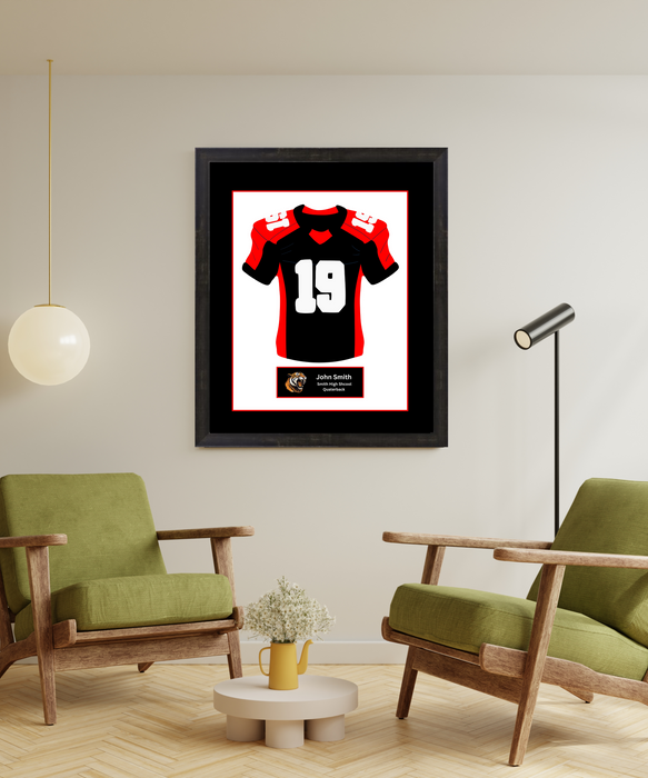 Oregon High School Football Jersey Frame Print Senior Night Gift 