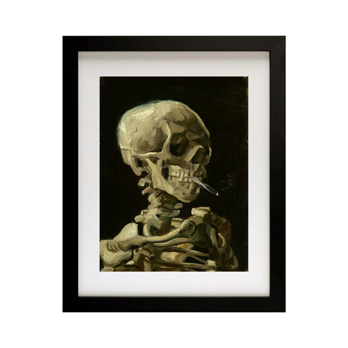 Head of a Skeleton Burning Cigarette Smoking Skull Vincent Van Gogh 