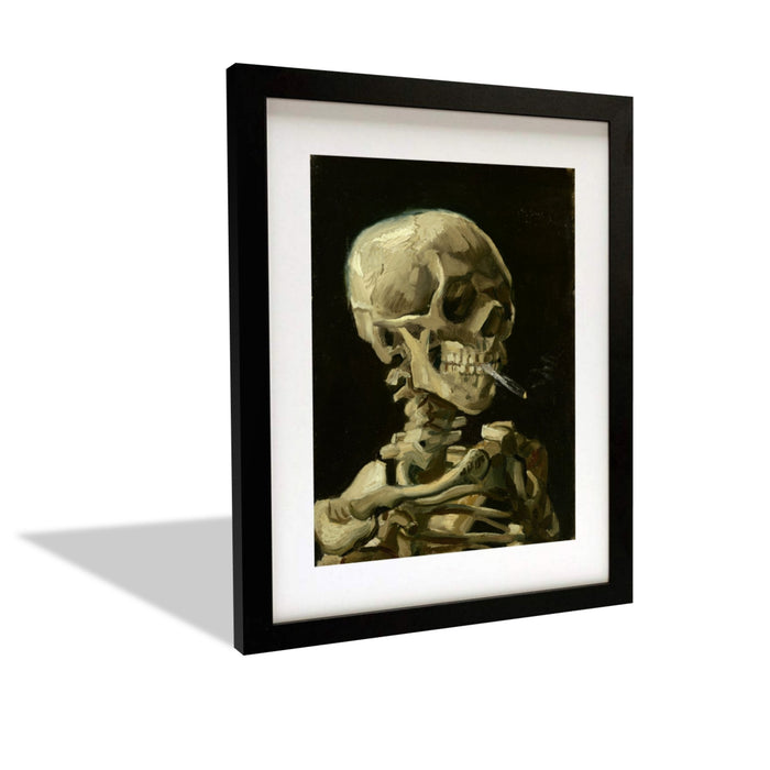 Head of a Skeleton Burning Cigarette Smoking Skull Vincent Van Gogh 