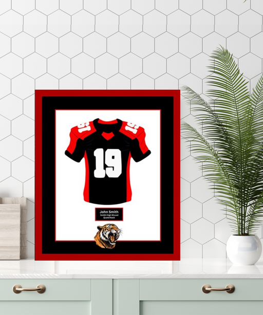 West Virginia High School Football Jersey Frame Print Senior Night Gift 