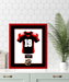 Virginia High School Football Jersey Frame Print Senior Night Gift 