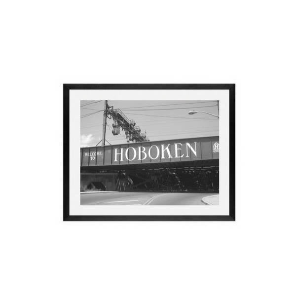 Hoboken NJ Sign welcome wall art framed canvas poster print