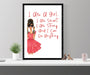 I am a Girl Feminist wall art Fearless art print fashion wall art fearless girl feminist gift Girl Boss