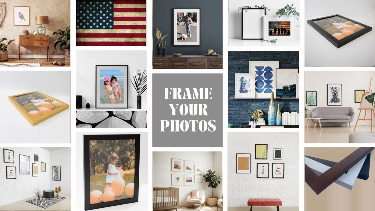 Modern 10x10 Black Picture Frame Wood 10 x 10 Poster Photo Picture Frame Store New Jersey