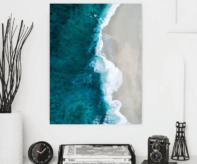 Modern Art Beach Wave Canvas Prints Landscape Beach Decor