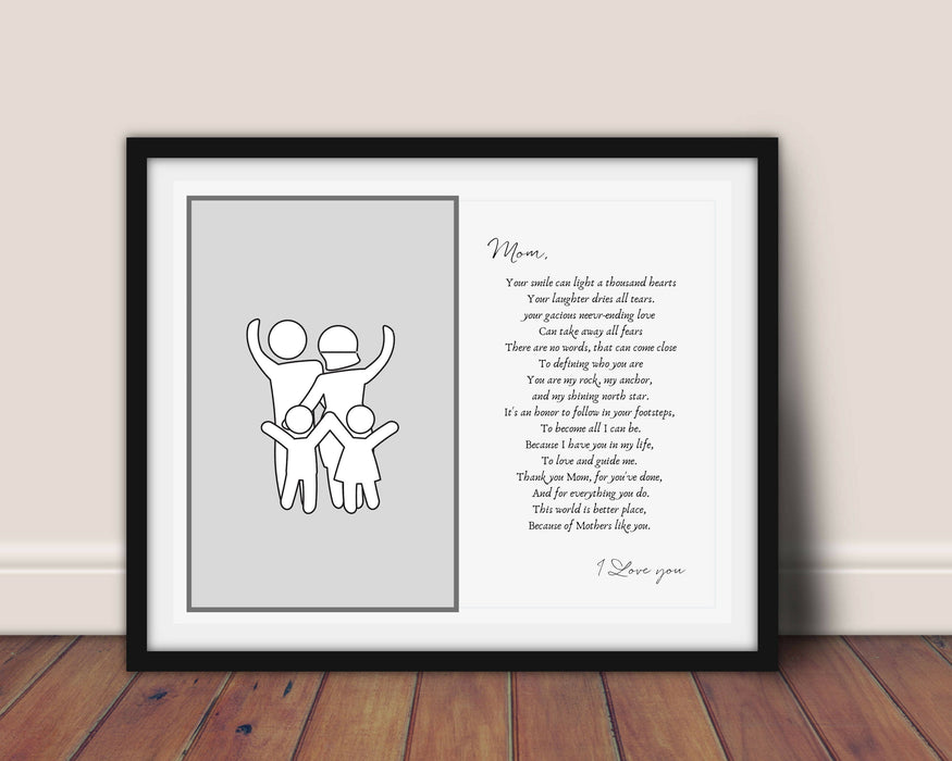 Best Mom Wall art print framed 