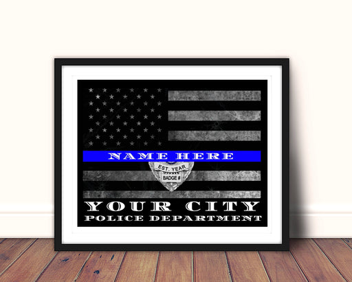 Montgomery County Police Department Thin blue Line Police Gift