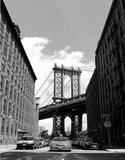 New York City art picture frame poster prints black and white Skyline