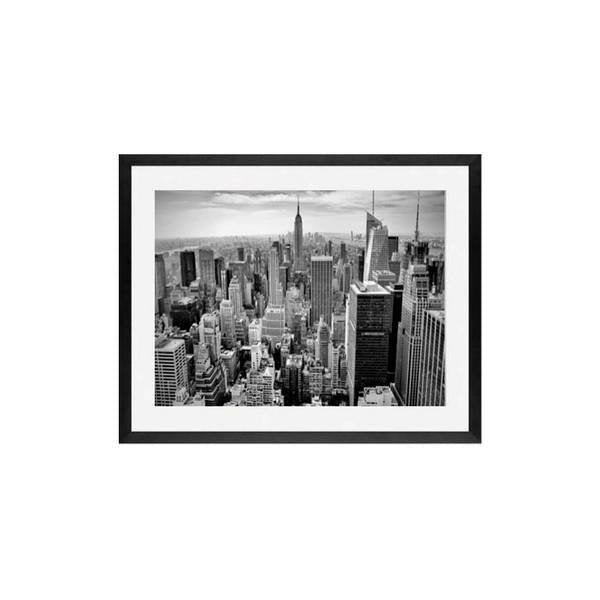 black and white Manhattan, New York City picture framed photography