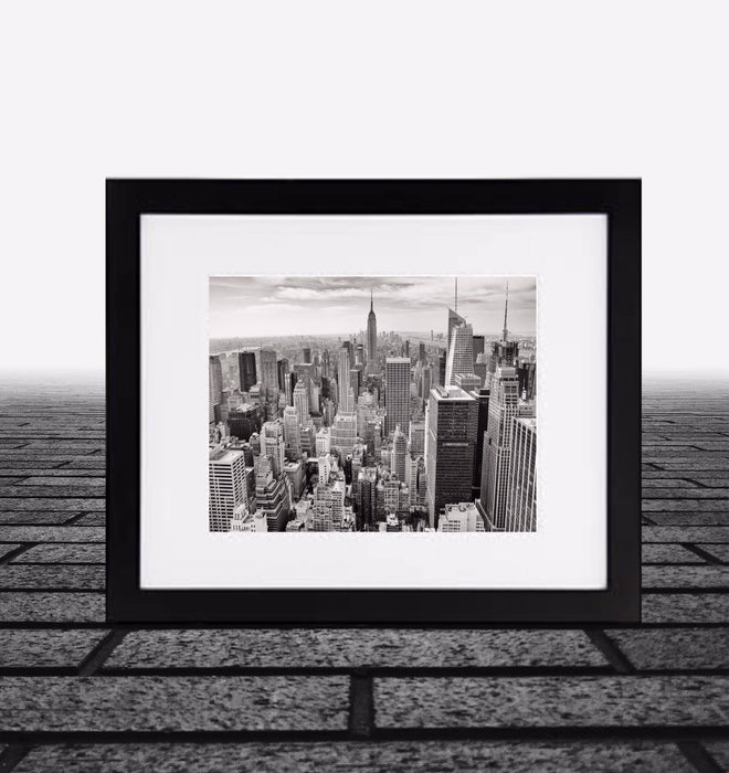 black and white Manhattan, New York City picture framed photography