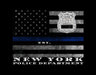 NYPD Police officer Gift Thin Blue line framed art