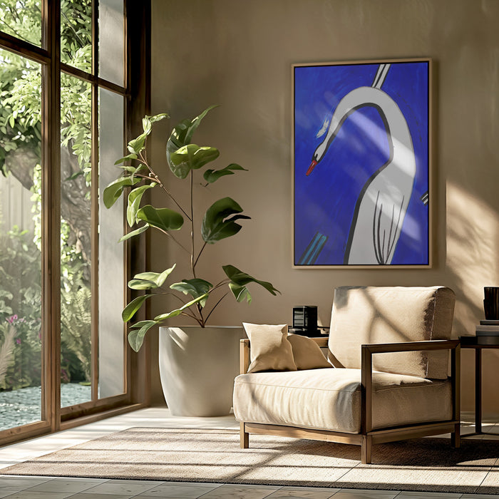 And Swan dropped the feather and everything became clear Framed Art Modern Wall Decor