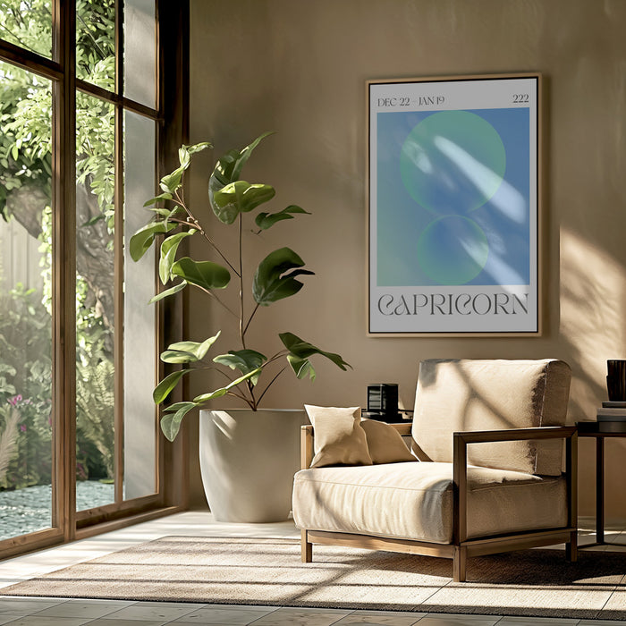 Capricorn Framed Art Modern Wall Decor