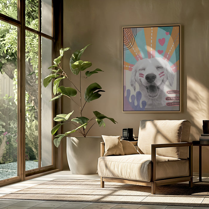 Inspired Dog Framed Art Wall Decor