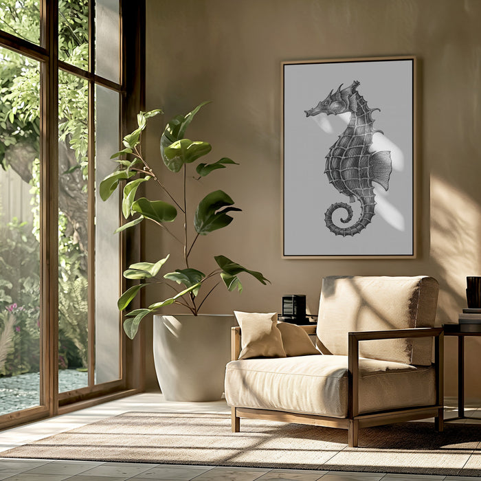 Seahorse Framed Art Wall Decor