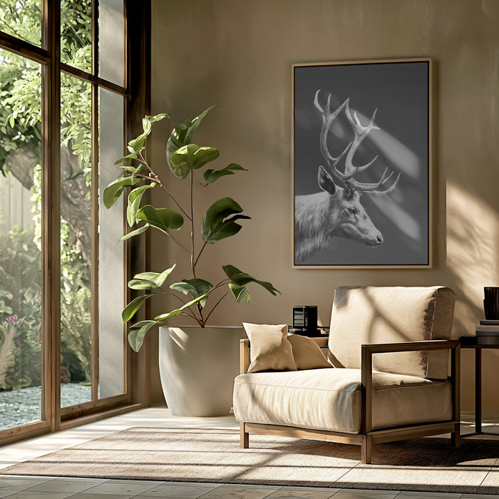 Reindeer Framed Art Wall Decor