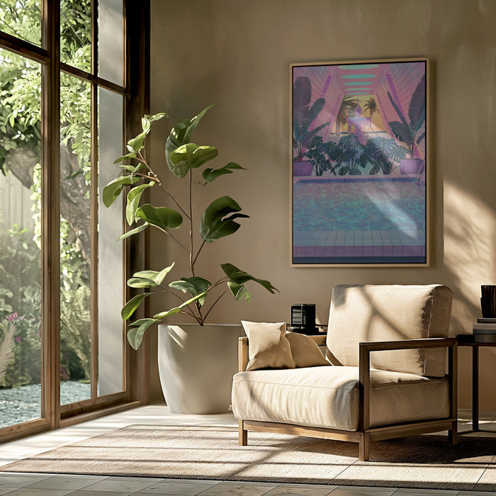 VaporPool Framed Art Modern Wall Decor