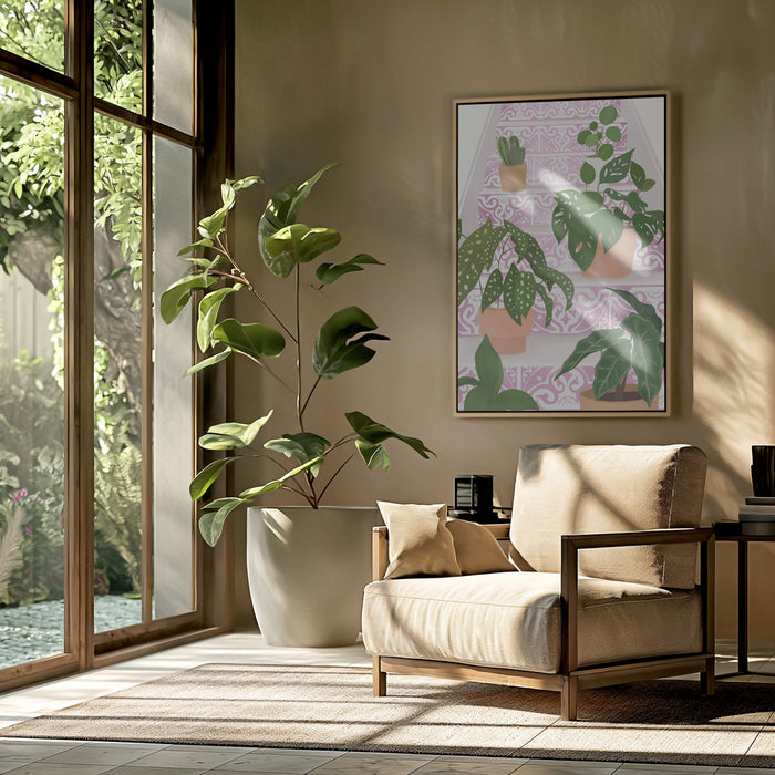 Plants Framed Art Modern Wall Decor
