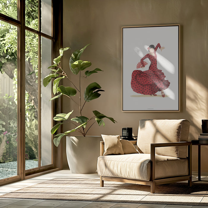 Flamenco Framed Art Modern Wall Decor