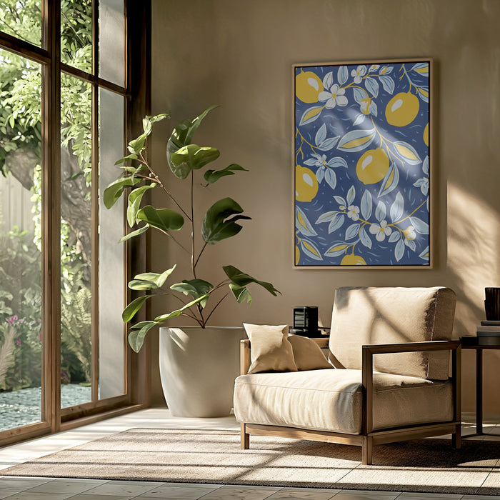 Italien Lemons 2 Framed Art Modern Wall Decor
