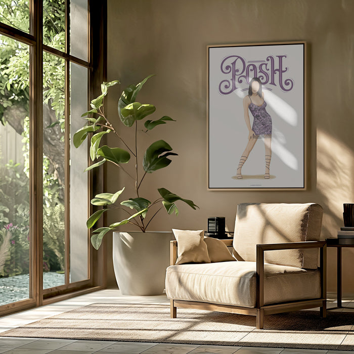 Posh Spice Framed Art Modern Wall Decor