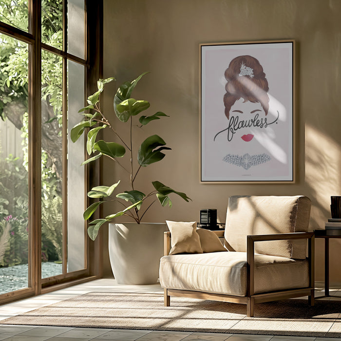 Flawless Audrey Framed Art Modern Wall Decor