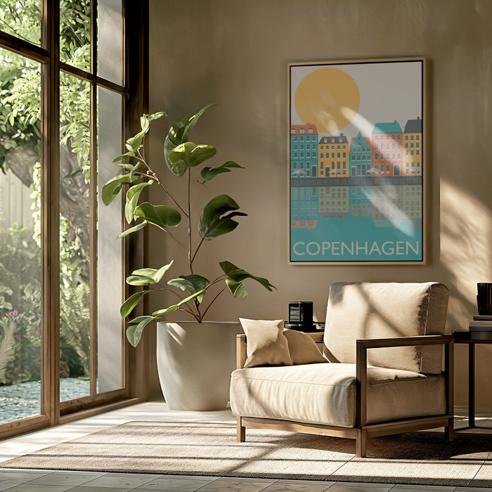 Copenhagen Framed Art Modern Wall Decor