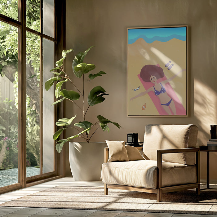 Summer Feeling 1 Framed Art Modern Wall Decor