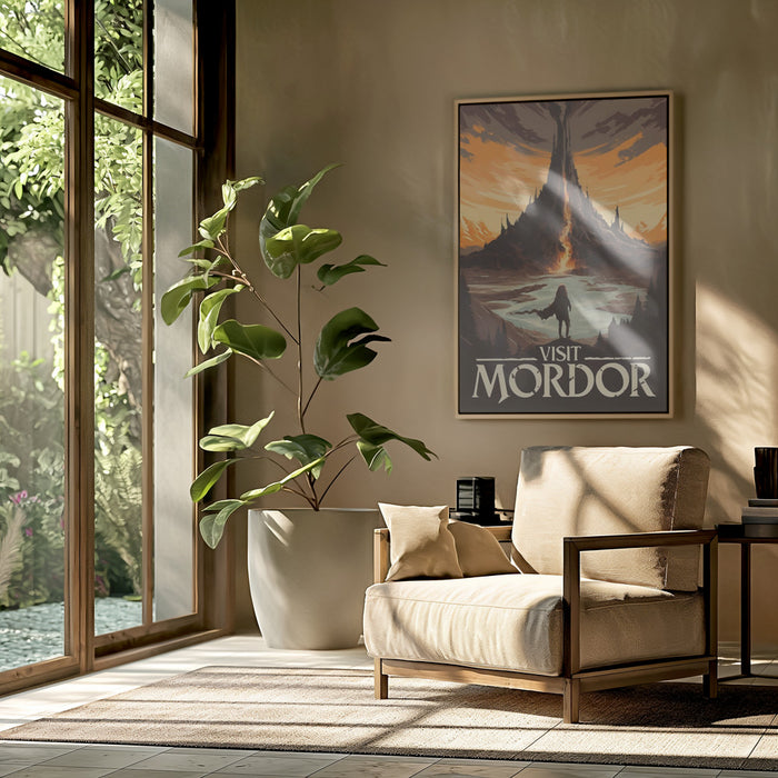 Visit Mordor Framed Art Modern Wall Decor