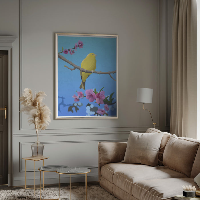 Goldfinch Framed Art Modern Wall Decor