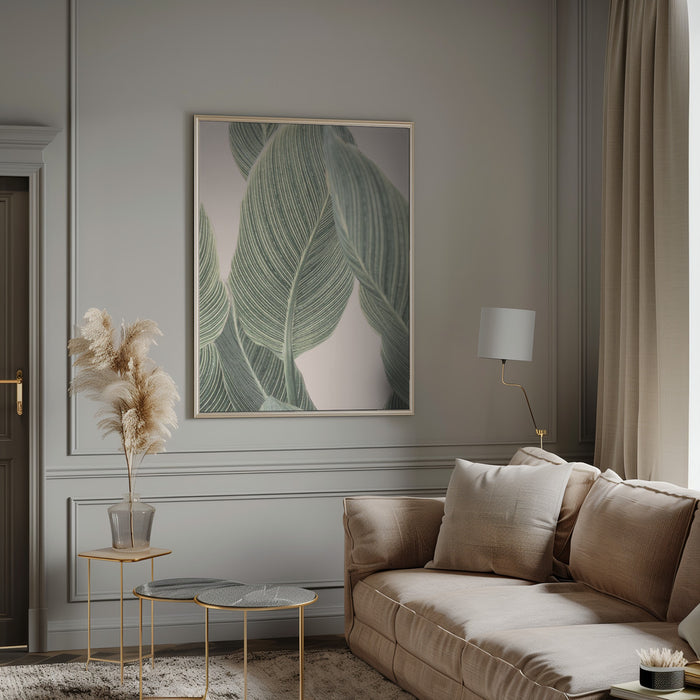 Calla Leaf Framed Art Modern Wall Decor