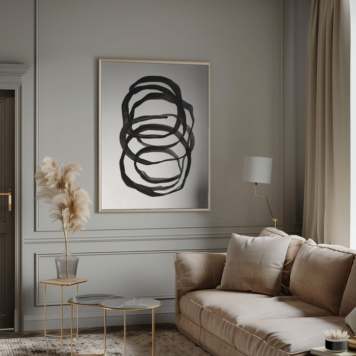 Abstract Lines II Framed Art Modern Wall Decor