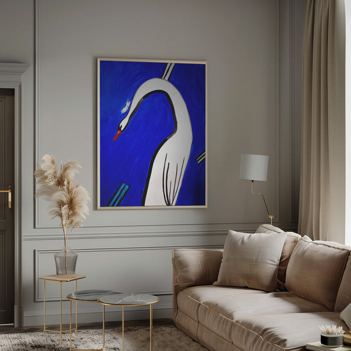 And Swan dropped the feather and everything became clear Framed Art Modern Wall Decor