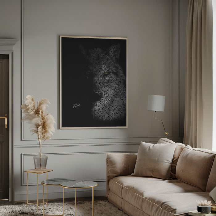 Wolf Framed Art Modern Wall Decor