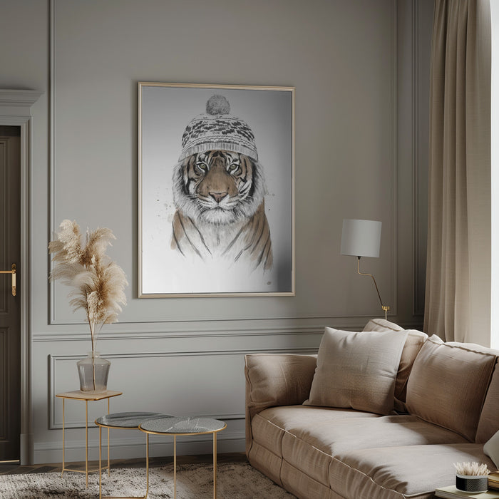 Siberian tiger Framed Art Modern Wall Decor