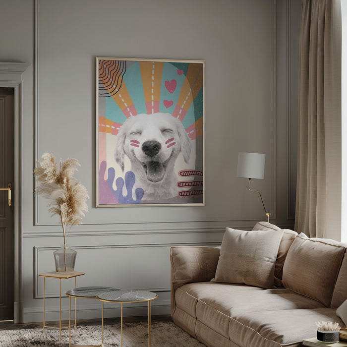 Inspired Dog Framed Art Wall Decor