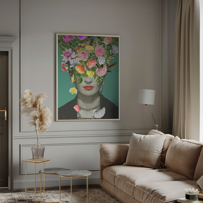 Floral Frida Framed Art Wall Decor