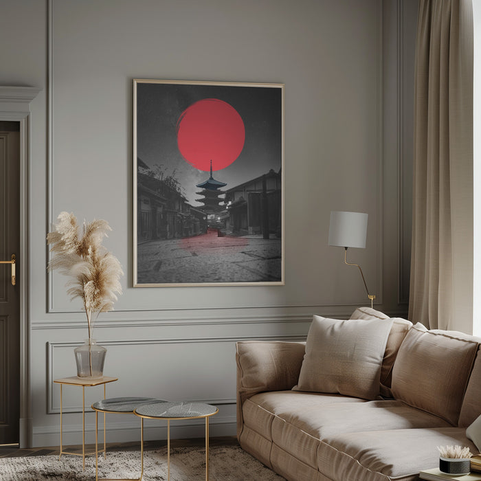 Lonely Temple Framed Art Wall Decor